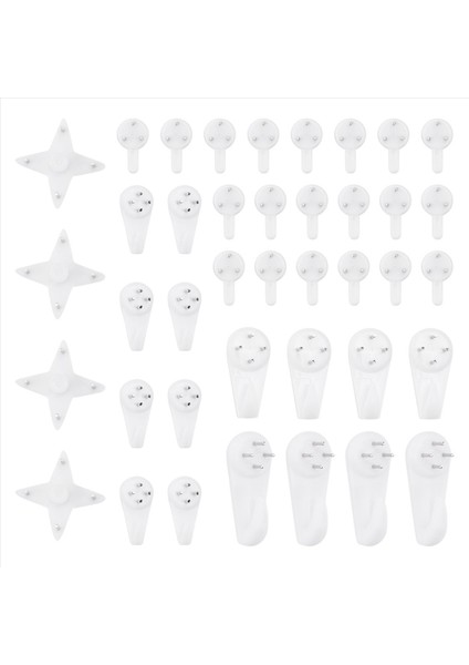 40PCS Görünmez Tırnak Vidaları Duvar Kancaları Resim Askıları Tracess Fotoğraf Kancası Çok Işlevli Resim Boyama Çerçevesi Askı (Yurt Dışından) modelleri