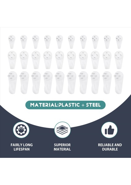 40PCS Görünmez Tırnak Vidaları Duvar Kancaları Resim Askıları Tracess Fotoğraf Kancası Çok Işlevli Resim Boyama Çerçevesi Askı (Yurt Dışından) fırsatları