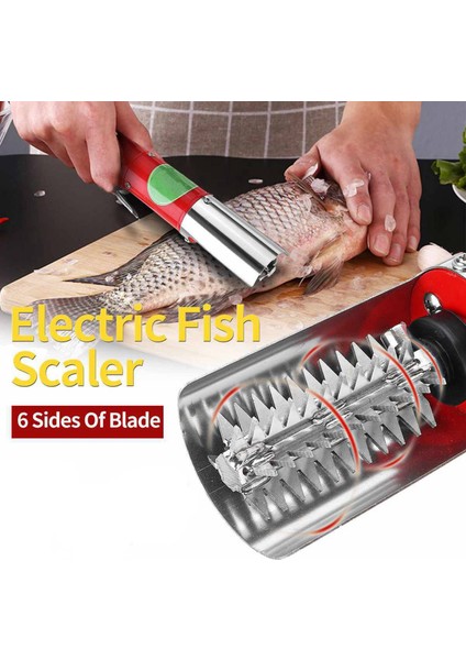 2x Balık Ölçeği Çıkartma Aksesuarları Elektrik Ölçeklendiricisi Dayanıklı Kesici Baş Aleti Döküm D (Yurt Dışından) fiyatları
