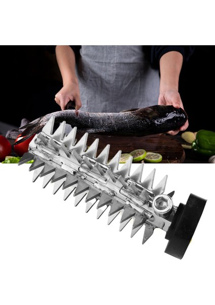 2x Balık Ölçeği Çıkartma Aksesuarları Elektrik Ölçeklendiricisi Dayanıklı Kesici Baş Aleti Döküm D (Yurt Dışından) modelleri