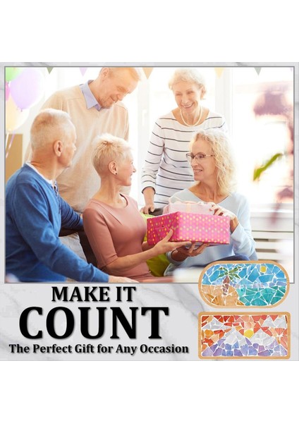 Dıy Mozaik Zanaat Kiti Hindistan Cevizi Ağacı Mozaik Bambu Coaster Seti Boş Taban Tepsisi El Yapımı Sanat Ev Dekor (Yurt Dışından) fırsatları