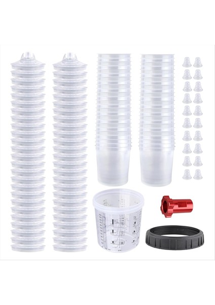 Boya Silahlı 20 Oz (600 Ml) Seti 50 Bardak ve Kapak Sistemi 10 Fiş ve 1 Sup Adaptörü ile 1 Sert Fincan (Yurt Dışından)