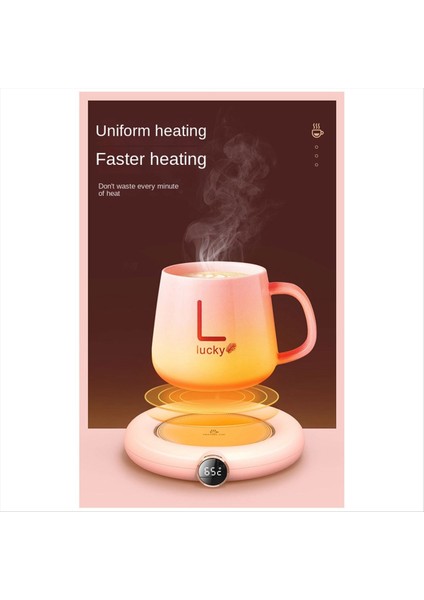 USB Kupa Isıtıcı Mini Taşınabilir Kahve Kupa Isıtma Makinesi Akıllı Dijital Ekran Termostatik Ayar Time Isıtıcı A (Yurt Dışından) modelleri