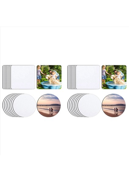 32X Süblimasyon Coaster Blanks Ürünleri Süblimasyon Kupası Bardak Altlıkları Isı Transfer Baskısı El Sanatları Için Lastik Bardak Mat (Yurt Dışından)