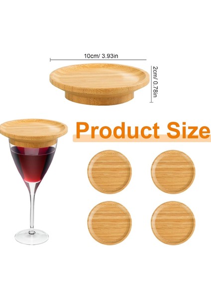 5pcs Şarap Bardağı Charcuterie Topper Şarap Bardağı Charcuterie Tahta Topper Bambu Şarap Cam Topper Aile Toplantıları Için (Yurt Dışından) modelleri