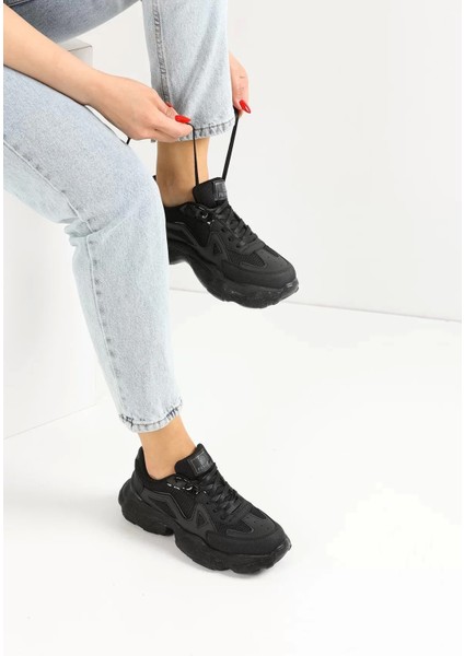 Kadın Sneaker Bağcıklı Spor Ayakkabı Günlük Okul 141NAV fırsatları