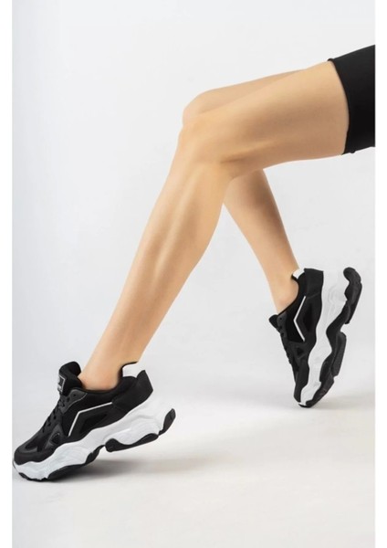 Kadın Sneaker Bağcıklı Spor Ayakkabı Günlük Okul 141NAV