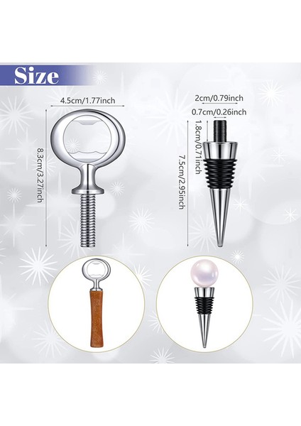20PCS Şarap Tıpa ve 10 Adet Boş Şişe Açıcı Şişe Açıcı Ekler Düğün Partisi Dönüşü Için Donanım Set Donanımı (Yurt Dışından) fırsatları