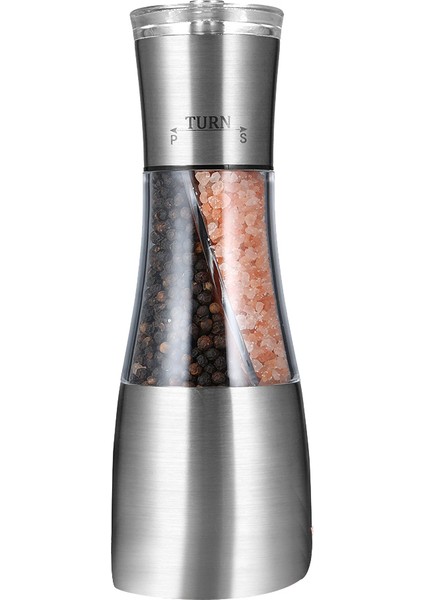 Biber ve Tuz Öğütücü 2 1 Inç Seramik Rotor Tarafından Ayarlanabilir Kaba Olan Çift Değirmen Çalkalayıcı Mutfak Pişirme Aksesuarları (Yurt Dışından)