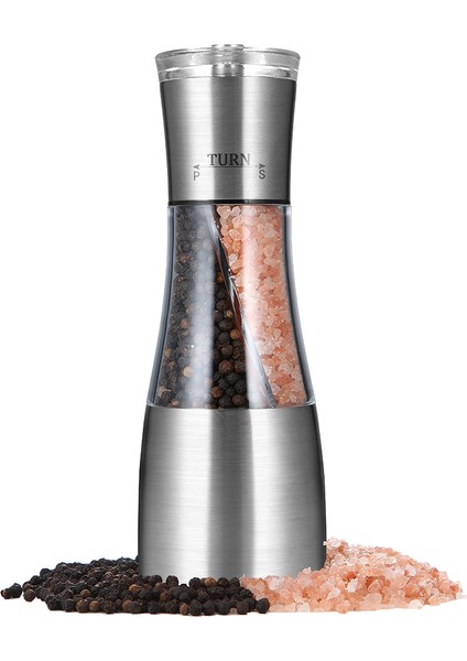 Biber ve Tuz Öğütücü 2 1 Inç Seramik Rotor Tarafından Ayarlanabilir Kaba Olan Çift Değirmen Çalkalayıcı Mutfak Pişirme Aksesuarları (Yurt Dışından) fiyatları