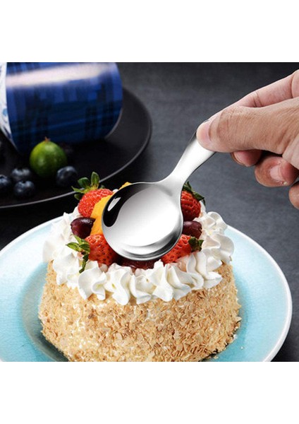 6 Adet Paslanmaz Çelik Kısa Saplı Kaşıklar Mini Tuz Kaşıkları Çeşniler Kaşık Tatlı Kaşık Çay Kahve Kaşıkları Gümüş (Yurt Dışından) fiyatları