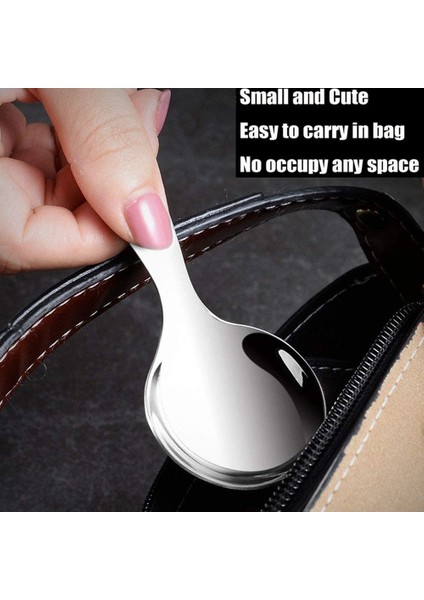 6 Adet Paslanmaz Çelik Kısa Saplı Kaşıklar Mini Tuz Kaşıkları Çeşniler Kaşık Tatlı Kaşık Çay Kahve Kaşıkları Gümüş (Yurt Dışından) modelleri