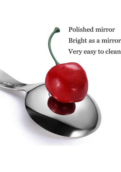 6 Adet Paslanmaz Çelik Kısa Saplı Kaşıklar Mini Tuz Kaşıkları Çeşniler Kaşık Tatlı Kaşık Çay Kahve Kaşıkları Gümüş (Yurt Dışından) indirimleri