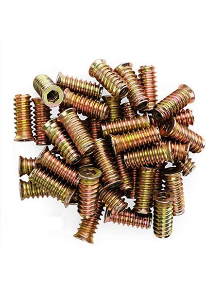 300PCS M6 x 15MM Mobilya Vidası Somun Dişli Ahşap Ekler Cıvata Bağlantı Eleman Konnektörü Hex Soket Sürücüsü (Yurt Dışından) fiyatları