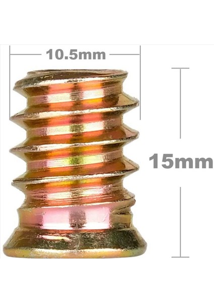 300PCS M6 x 15MM Mobilya Vidası Somun Dişli Ahşap Ekler Cıvata Bağlantı Eleman Konnektörü Hex Soket Sürücüsü (Yurt Dışından) indirimleri