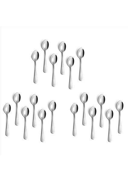 18 Adet Espresso Kaşık 4 7 Inç Paslanmaz Çelik Mini Kahve Kaşığı Tatlı Kaşık (Yurt Dışından)