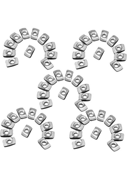 500 Pcs M5 Çekiç Somun Karbon Çelik Alüminyum Konektörü T Samudan Kayma Somun (Yurt Dışından)