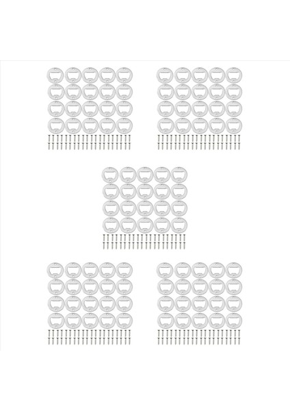 Şişe Açıcı Ekleme Kiti 100 Set Dıy Anahtarlık Için Bira Açıcı Kiti Bira Anahtarı Kavanoz Şişe Açıcı Tirkson (Yurt Dışından)