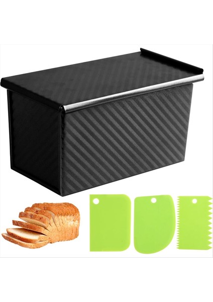 Hamurlu Sıyırıcı Kesici-Pullman Somun Tavası ile Ekmek Tavaları Kapaklı Ev Yapımı Sandviç Ekmek ve Pişirme (Yurt Dışından) fiyatları