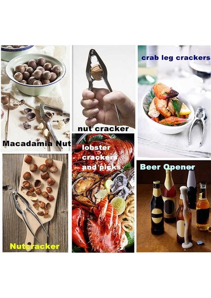 Deniz Ürünleri Kraker Araçları Fındıkkıranlar Seti Yengeç Fındık Açıcı Kabuklu Deniz Ürünleri Istakoz Bacak Shopler Mutfak Kitleri 36 Paket (Yurt Dışından) indirimleri
