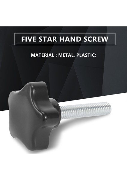 M8 x 40MM Vidalar Yıldız Kafa Kafası Vidalı Kelepçe Koyu Koyu Siyah (Yurt Dışından) modelleri