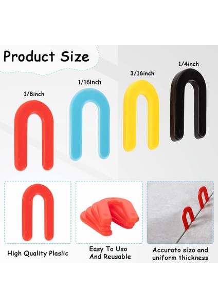 240 Paket Plastik Şimler At Nalı U Şekilli Karo Aralayıcı Şimler Küçük Yapısal Plastik Şimler (Yurt Dışından) fiyatları