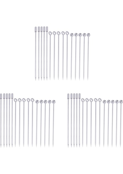 45X Paslanmaz Çelik Kokteyl Seçmeleri Martini Set (Yurt Dışından)