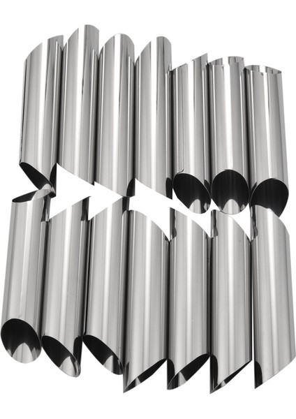 14 430 Paslanmaz Çelik Tüp Seti Cannoli Formlar Kalıplar-5 Inç (Yurt Dışından)