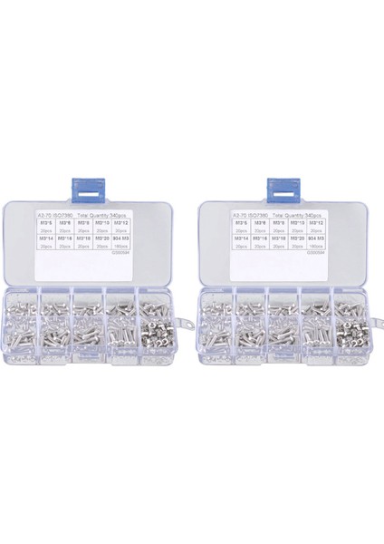 680PCS M3 Hex Soket Vidalı Somun Paslanmaz Çelik M3 Vidalar Somun Çeşitleri Kiti Bağlantı Elemanı (Yurt Dışından)