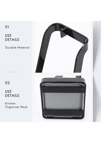 Pot Kapağı Tutucu Mutfak Organizatör Rafı Kaşık Dinlenme Rafı Tutucu Paslanmaz Çelik Kapak Standı Mutfakta Mutfak Eşyaları Siyah (Yurt Dışından) indirimleri