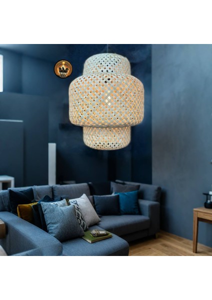 Ibiza Bambu Avize Ada Esintisinin Canlılığı ÇAP:30CM