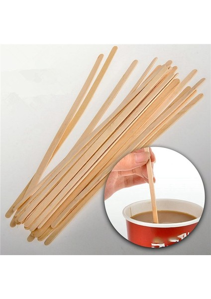 1000 Pcs 5 5 Inç Kahve Karıştırıcılar Çubuklar -Natural Ahşap Çevre Dostu Kahve Içecek Milktea Tesis Edilebilir Karıştırıcı Çubuk (Yurt Dışından)