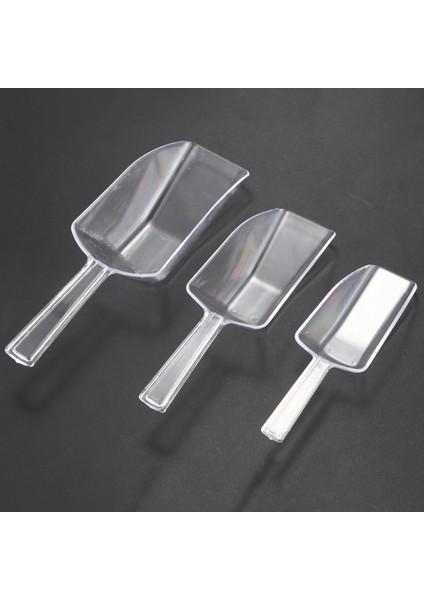 3 Pcs Palet Buz Sıyırıcı Şekli Plastik Kepçe - Şeffaf ve 20 Pc Kahve Kepçeleri/yeme Kaşısı Plastik Ölçüm Kaşıkları (Yurt Dışından) modelleri