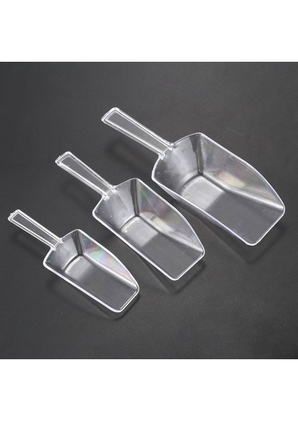 3 Pcs Palet Buz Sıyırıcı Şekli Plastik Kepçe - Şeffaf ve 20 Pc Kahve Kepçeleri/yeme Kaşısı Plastik Ölçüm Kaşıkları (Yurt Dışından) fırsatları