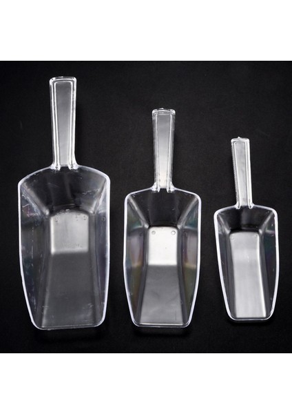 3 Pcs Palet Buz Sıyırıcı Şekli Plastik Kepçe - Şeffaf ve 20 Pc Kahve Kepçeleri/yeme Kaşısı Plastik Ölçüm Kaşıkları (Yurt Dışından) indirimleri