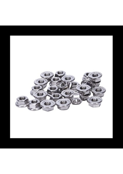 200 Pcs 304 Paslanmaz Çelik Tutuklu Flanş Metrik Altı Kilit Fındık M6 (Yurt Dışından) fırsatları