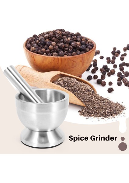 Paslanmaz Çelik Harç Havaneli Set Sarımsak Baharat Öğütücü Eczane Otlar Kase Değirmen Değirmeni Mutfak Alet (Yurt Dışından) fiyatları