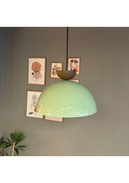 Linate Sütlü Kahve Şapkalı Başlık Avize Tekli Sarkıt Salon Kuaför Dekoratif Aydınlatma fırsatları