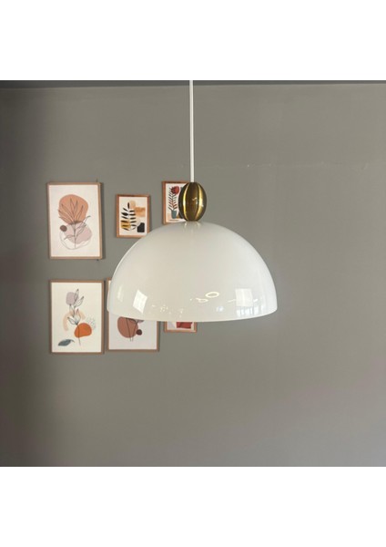 Yimpi Beyaz Avize Damla Eskitme Başlık Tekli Sarkıt Salon Mutfak Kuaför Cafe Lamba Dekoratif