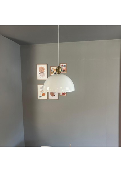 Yimpi Beyaz Avize Damla Eskitme Başlık Tekli Sarkıt Salon Mutfak Kuaför Cafe Lamba Dekoratif fiyatları