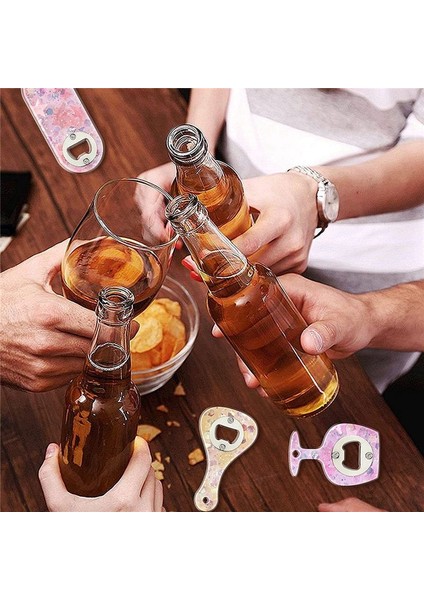 Şişe Açıcı Ekleme Kiti 60 Set Dıy Keychaın Bire Sizin Için Yuvarlak Inset Şişe Açıcı Kiti Kavanoz Şişe Açıcı Cirkscrew (Yurt Dışından)