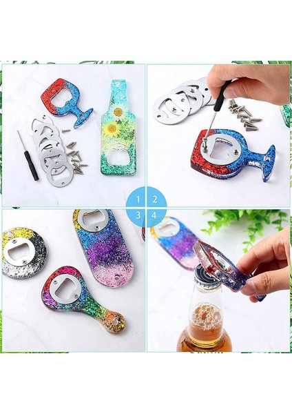Şişe Açıcı Ekleme Kiti 60 Set Dıy Keychaın Bire Sizin Için Yuvarlak Inset Şişe Açıcı Kiti Kavanoz Şişe Açıcı Cirkscrew (Yurt Dışından) fiyatları