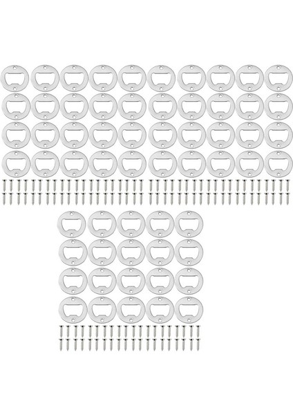 Şişe Açıcı Ekleme Kiti 60 Set Dıy Keychaın Bire Sizin Için Yuvarlak Inset Şişe Açıcı Kiti Kavanoz Şişe Açıcı Cirkscrew (Yurt Dışından) fırsatları