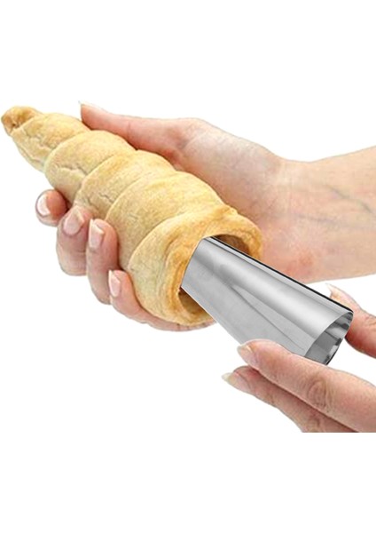 20 Adet Krem Boynuz Kalıplar Paslanmaz Çelik Koni Cannoli Tüpleri Için Borulu Şekilli Kalıp Kruvasan (Krem Koni) (Yurt Dışından) indirimleri