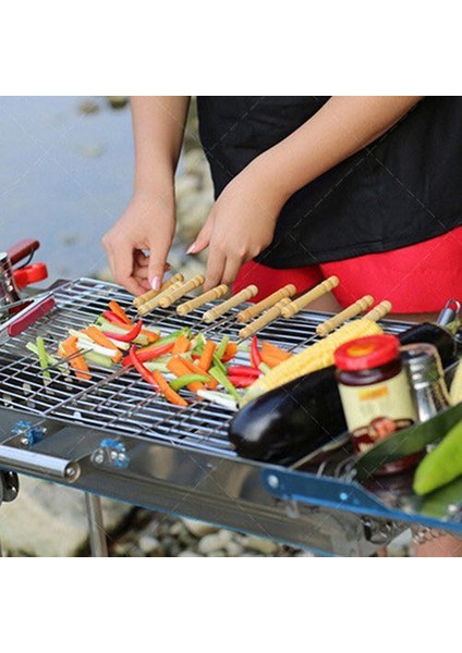 Metal Saplı Barbekü Şişi 6lı