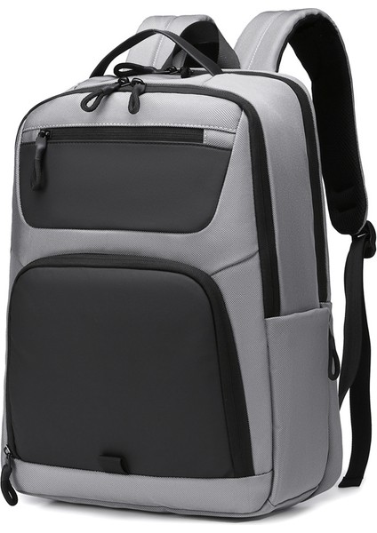 B725 Oxford Kumaş Su Geçirmez Seyahat Dizüstü Bilgisayar Omuz Çantası 16 Inç Dizüstü Bilgisayar Sırt Çantası Iş Adamları Için - Gri (Yurt Dışından)