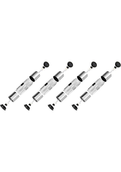 4x 2 Aradan 1 Tuz ve Karabiber Öğütücü Seti Ayarlanabilir Seramik Rotorlu Paslanmaz Çelik Tuz Değirmeni Biber Değirmeni Çalkalayıcı (Yurt Dışından)