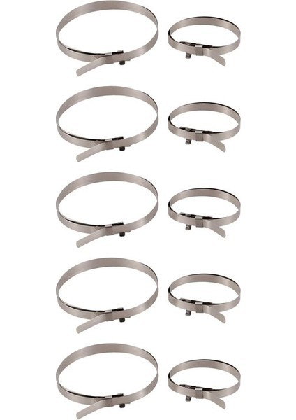 Araç Araç Sabit Hız Cv Boot Kelepçe Klipsli 10 Pcs (Yurt Dışından)