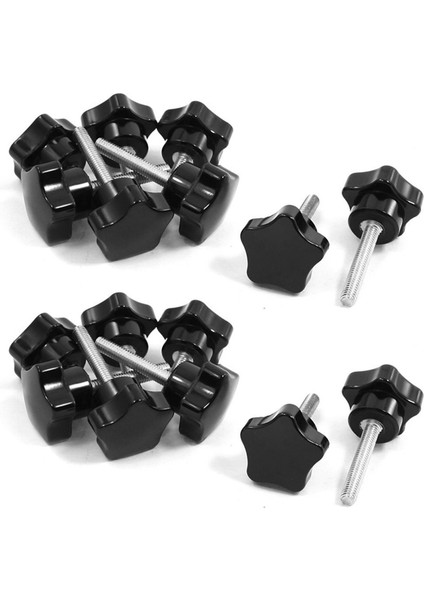 16 Adet M6 x 30MM Erkek Iplik Dia Kafa Kelepçesi Vidası Düğmesi (Yurt Dışından)