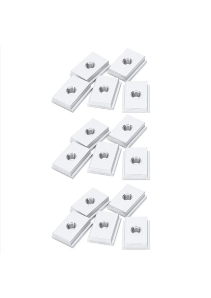 15PCS M8 T-Track Kaydırıcı Sürgülü Somun Alüminyum Alaşım T Yuva Somunu Ahşap Işleme Aracı Jigler Vidalı Yuva Bağlantı Elemanı (Yurt Dışından)